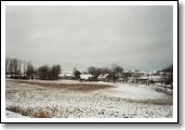 Zimní pohled na část obce - rok 1995
